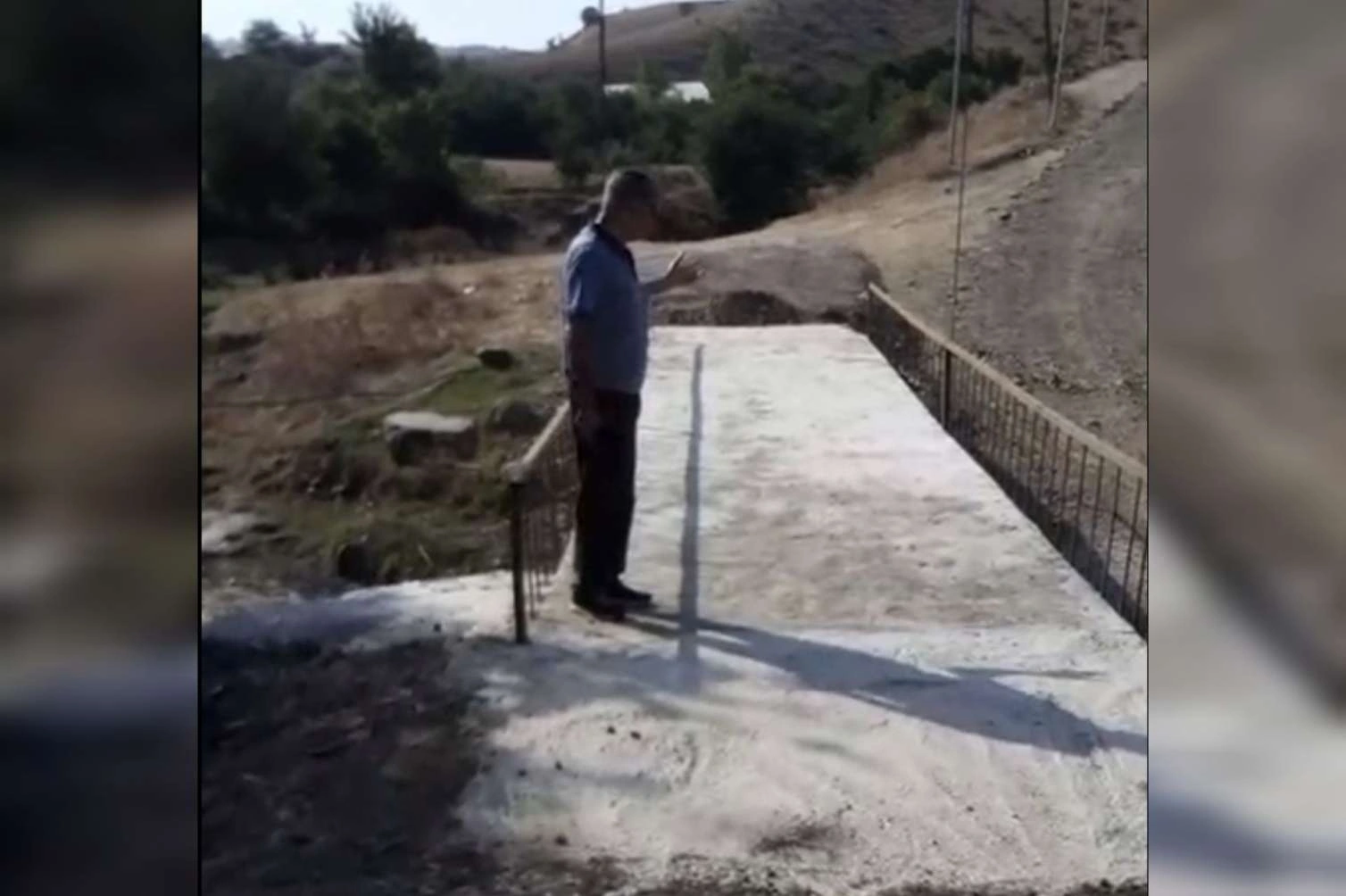 Tanınmış müğənni iki rayonu birləşdirən yol çəkdi