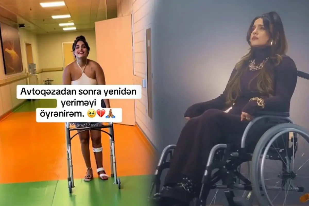 “Qəzadan sonra yenidən yeriməyi öyrənirəm” - Video