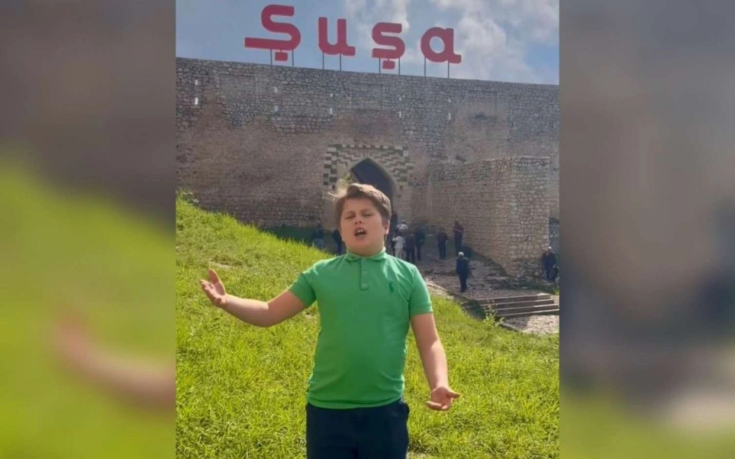 Moldovalı səfirin oğlu Şuşada “Şən Azərbaycan” oxudu