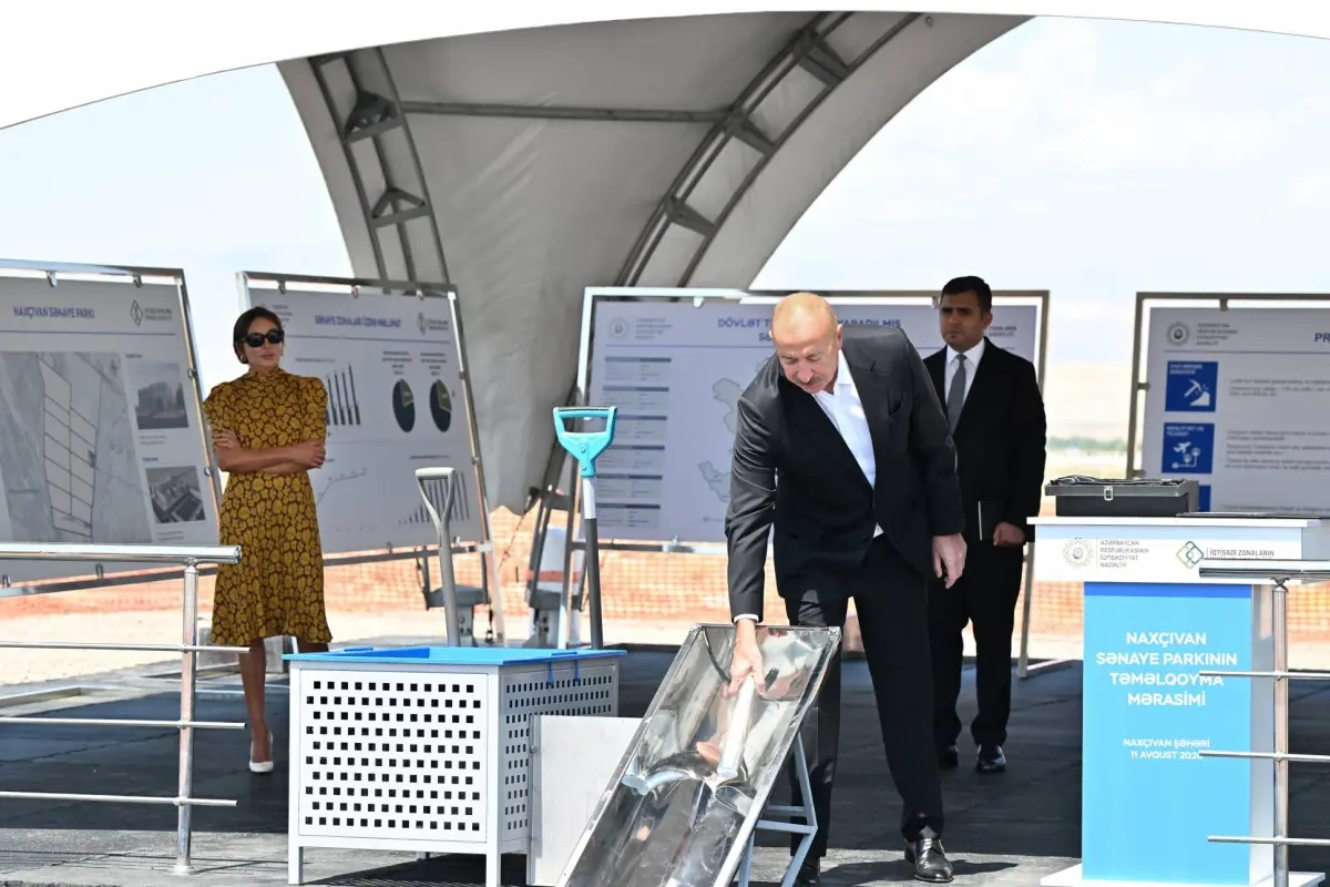 Prezident Naxçıvan Sənaye Parkının təməlini qoydu