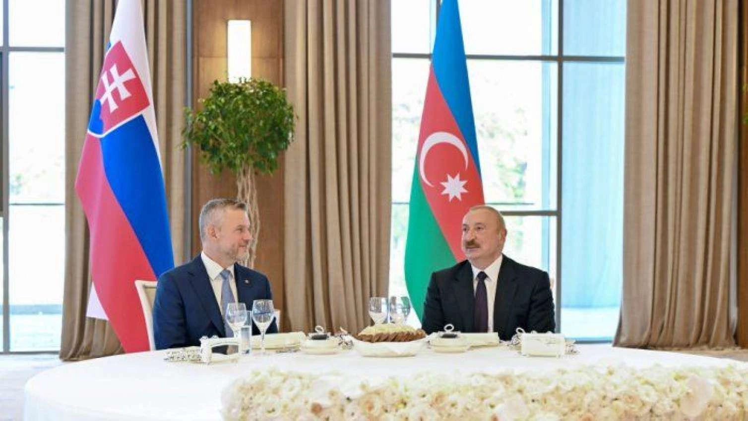 Xankəndidə Slovakiya Prezidentinin şərəfinə rəsmi nahar verildi - FOTO
