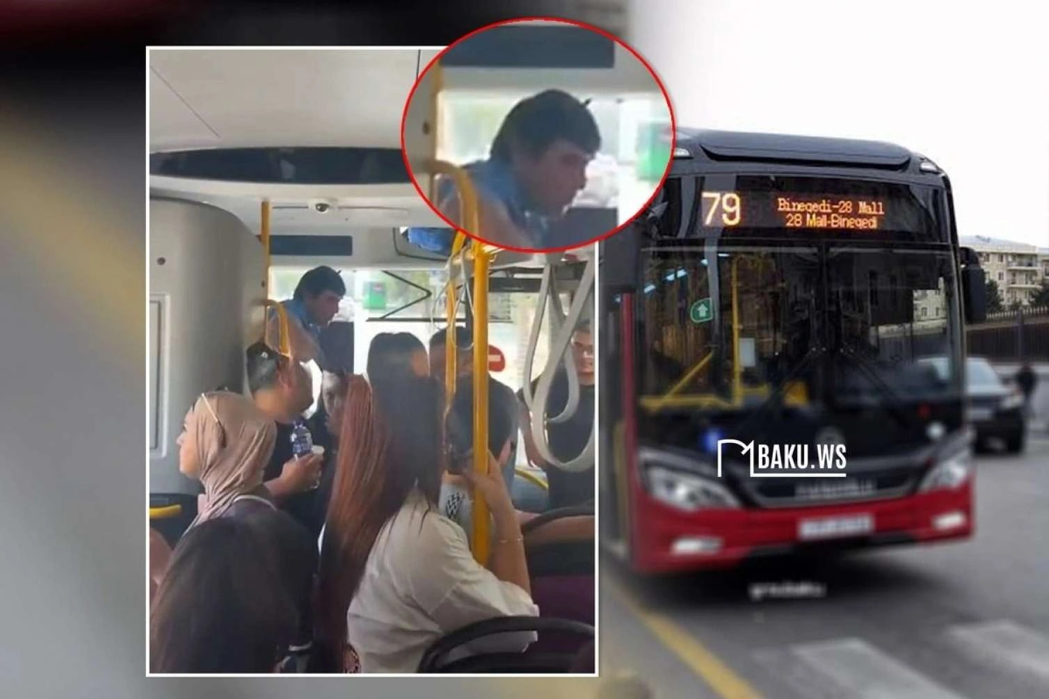 Bakıda sürücü sərnişinləri avtobusdan düşürdü: "Hara yığırsan, yığ!"