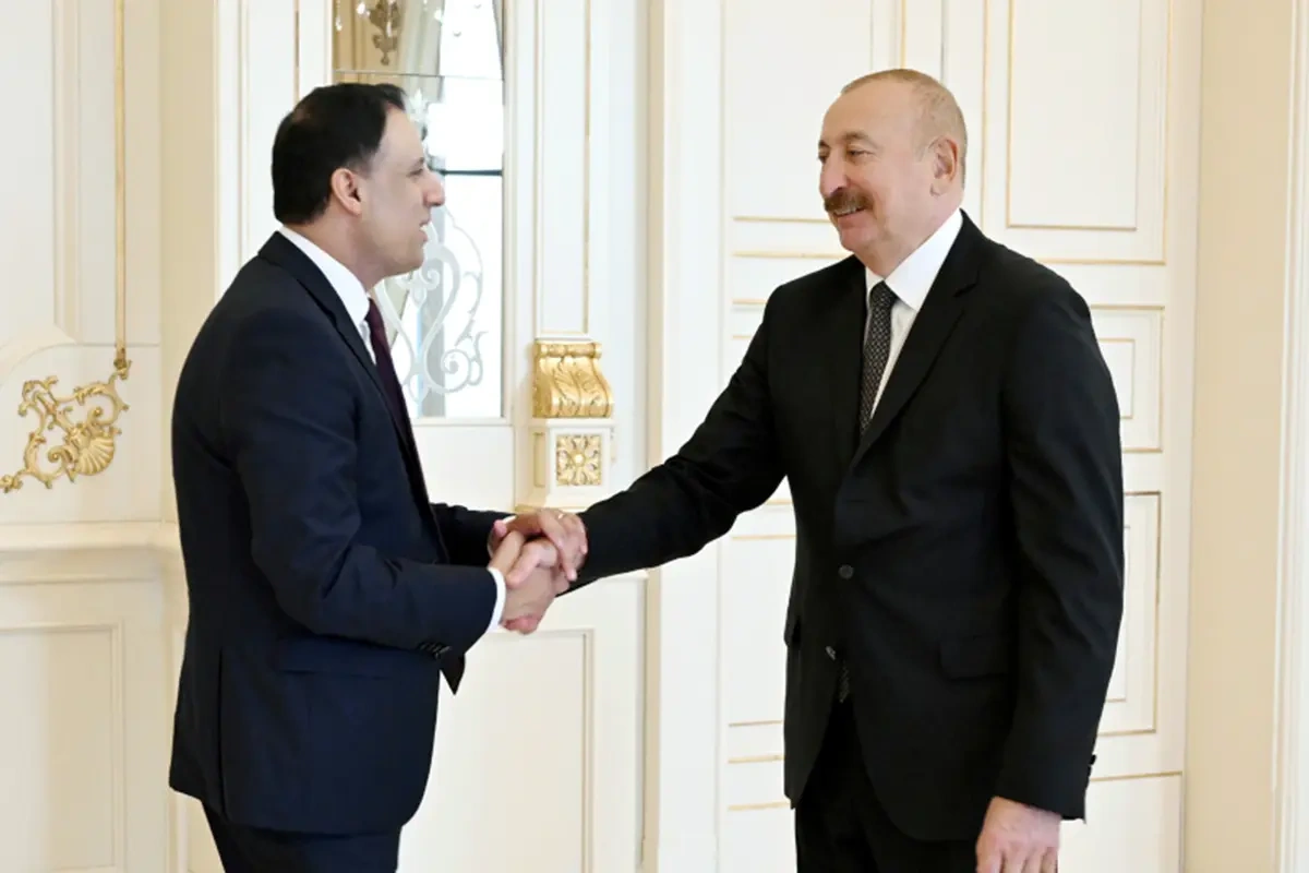 Prezident Böyük Britaniyanın nazirini qəbul etdi - Fotolar