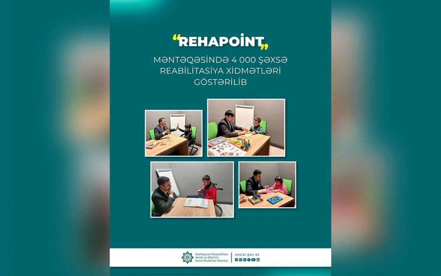 Onlara reabilitasiya xidmətləri göstərildi