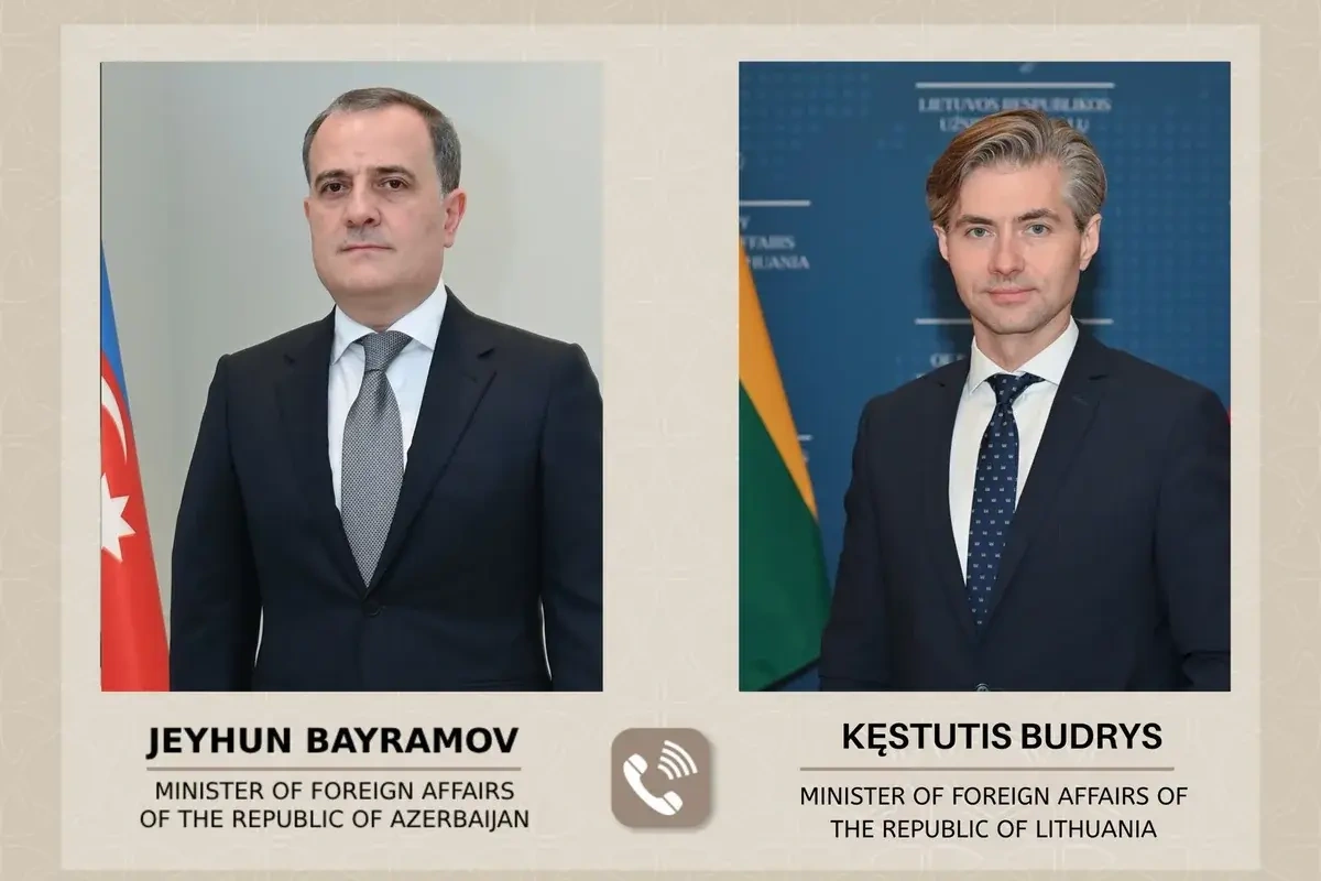 Ceyhun Bayramov litvalı həmkarı ilə sülh prosesini müzakirə etdi