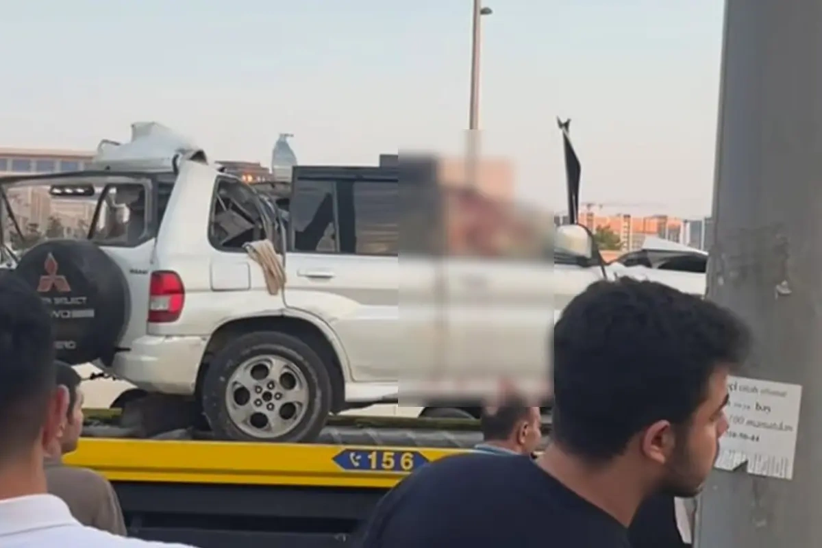 Dərnəgül yolunda dəhşətli qəza - Sürücü öldü - Video