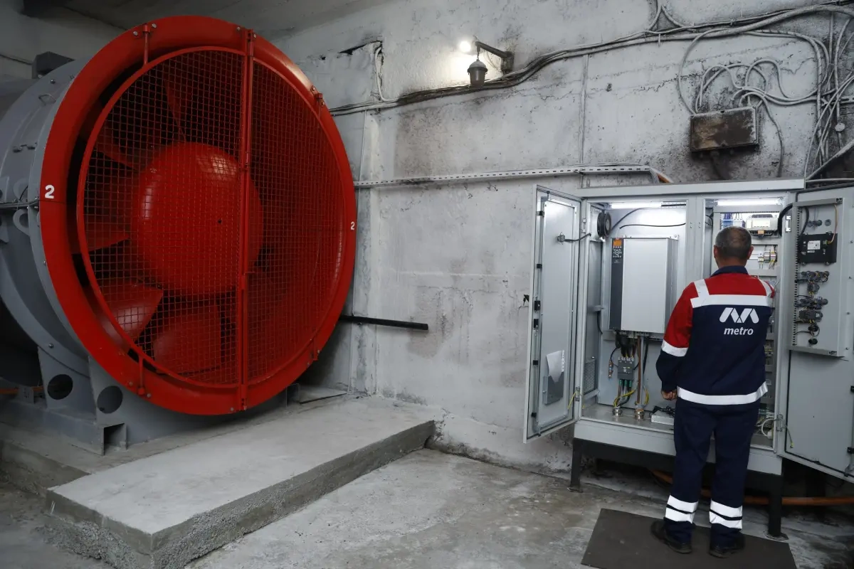 Bu stansiyalarda 6 yeni ventilyator quraşdırıldı