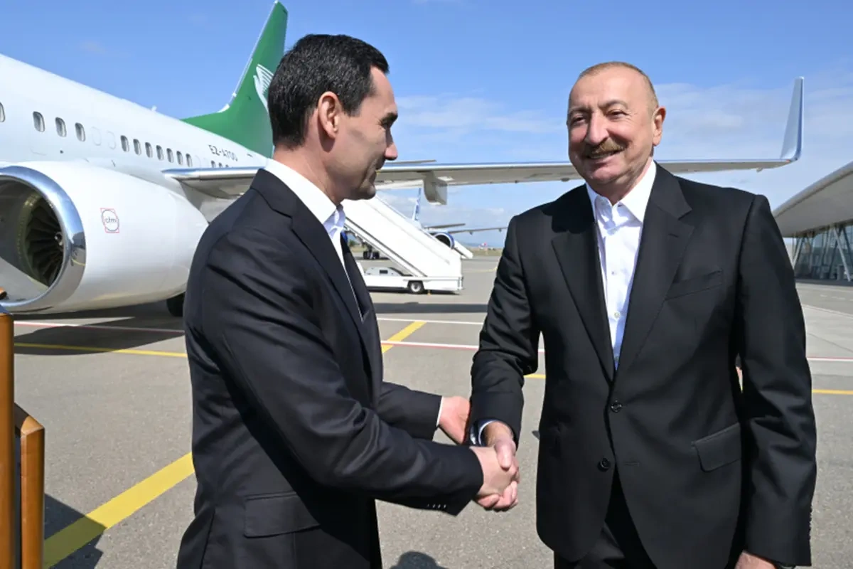 Prezident həmkarını Füzulidə qarşıladı - Fotolar
