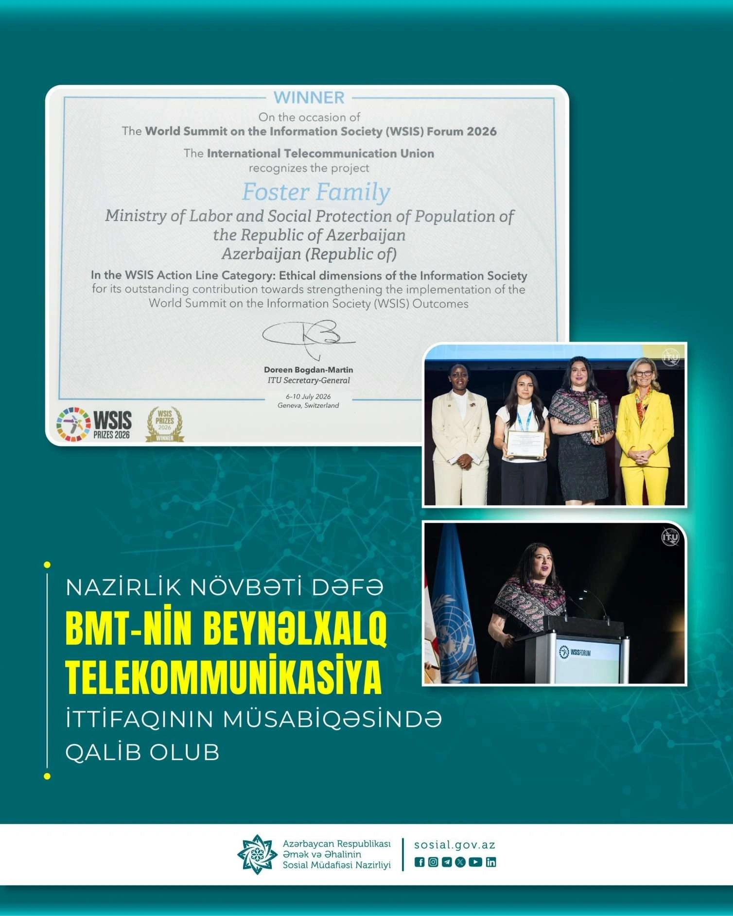 Nazirlik növbəti dəfə bu müsabiqədə qalib olub