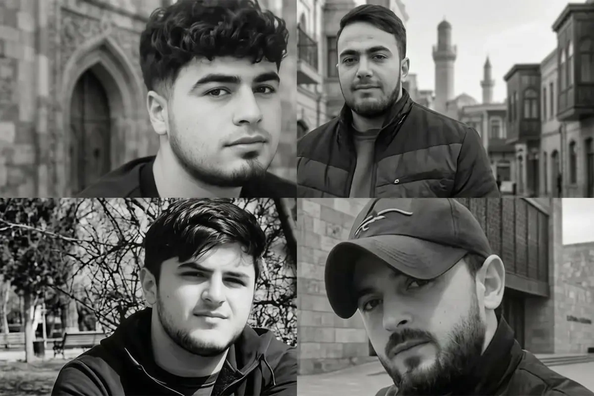 Mərdəkanda dənizdə batan 4 gəncin - Fotosu