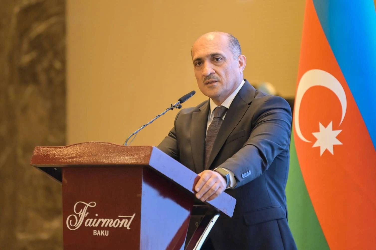 Nazir müavini İdris İsayev beynəlxalq konfransın açılışında çıxış etdi