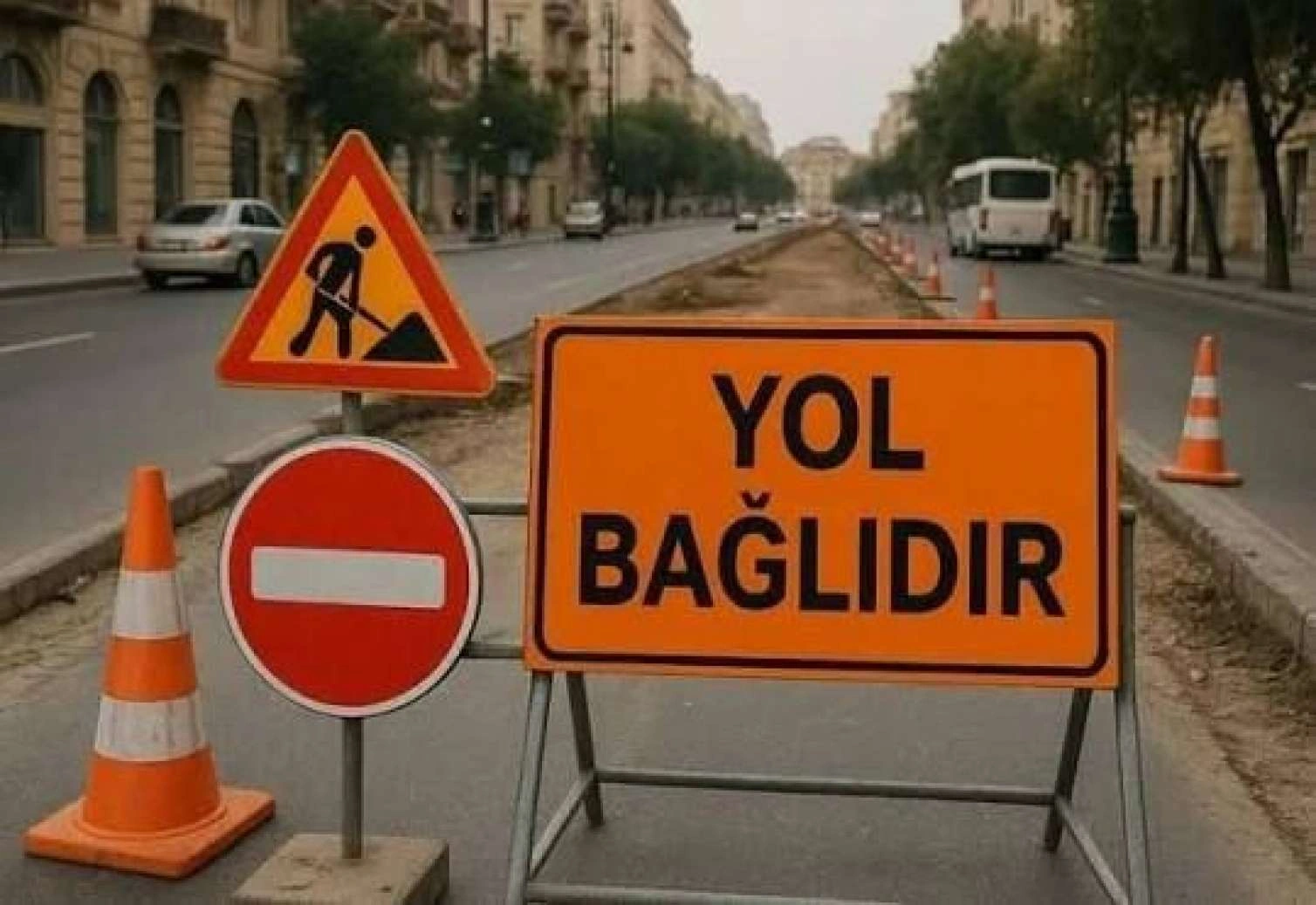 Dərslərə az qalmış Bakıda yollar bağlandı: Sakinlər NARAZIDIR –