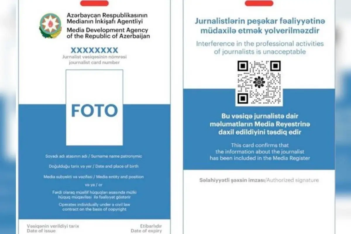 Jurnalist vəsiqəsinə görə ödəniş ləğv edilir