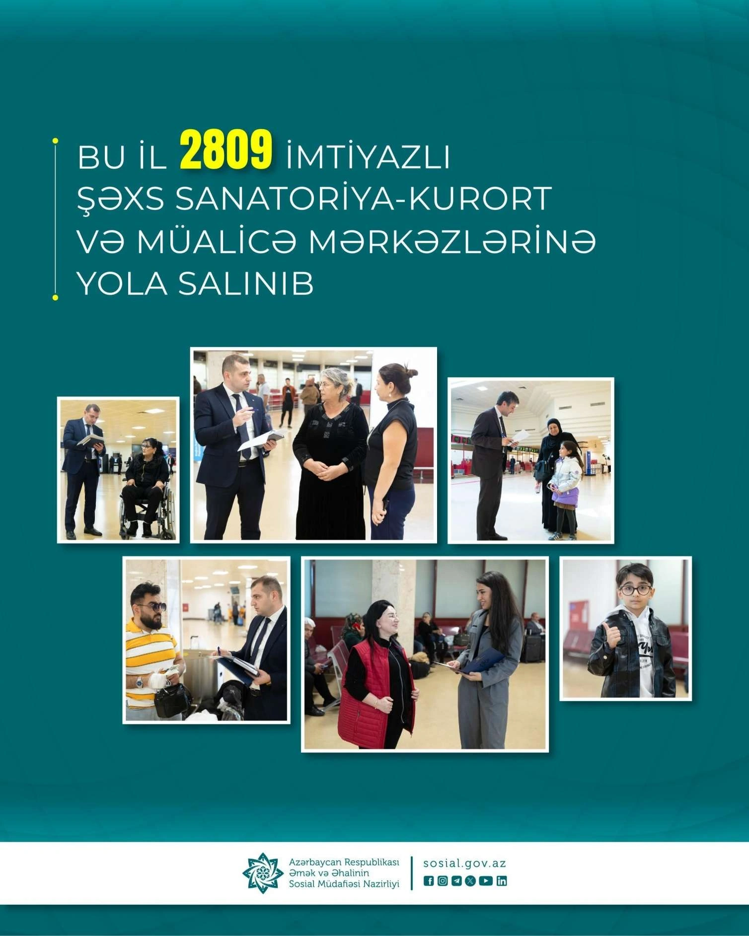Bu il 2800-dən çox imtiyazlı şəxs sanatoriya-kurort və müalicə mərkəzlərinə yola salındı