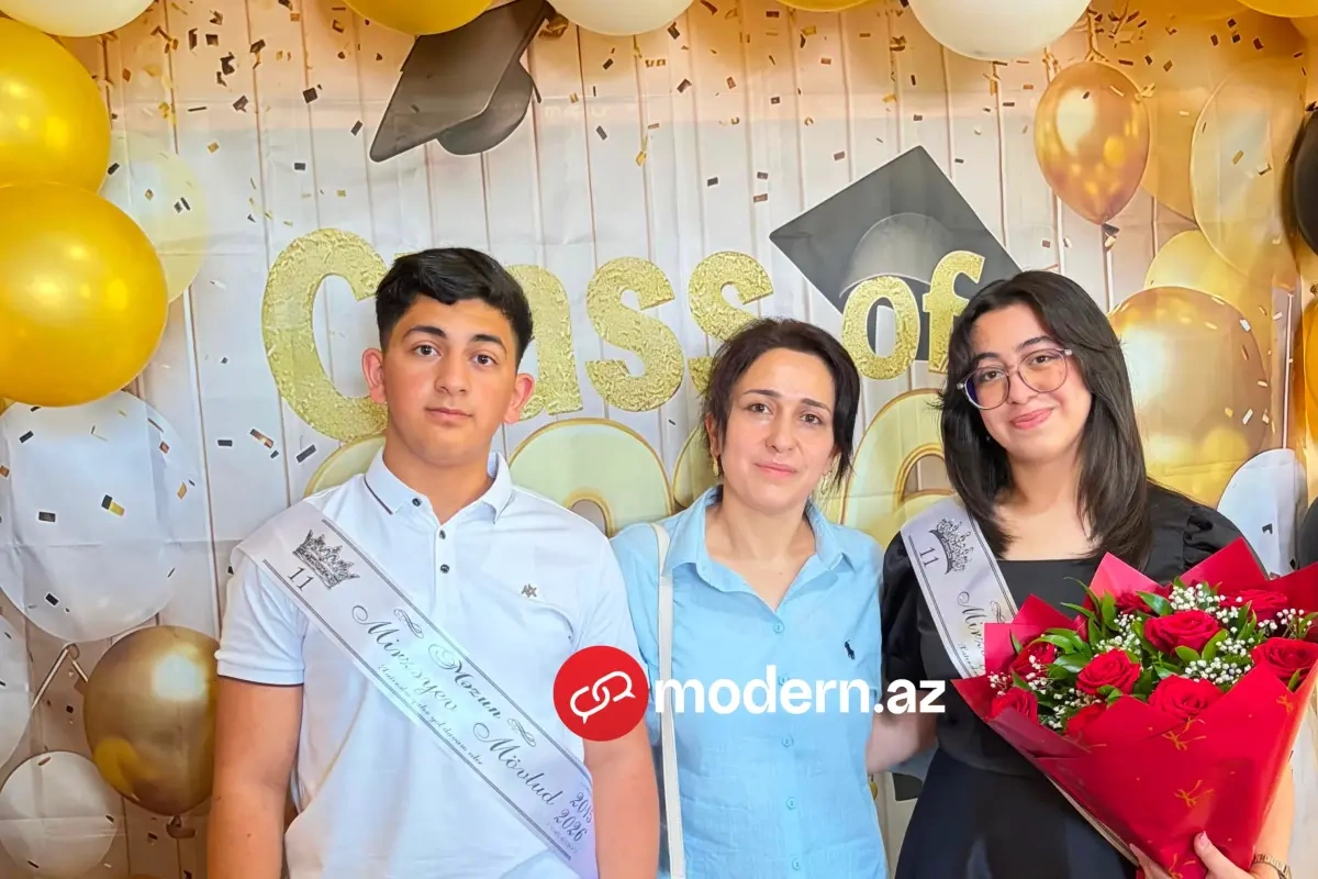 Azərbaycanda ana və iki övladı eyni vaxtda tələbə oldu