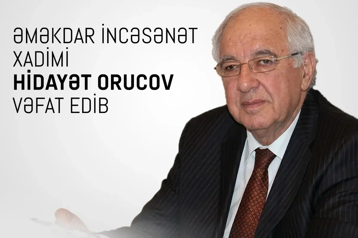 Mədəniyyət Nazirliyi Hidayət Orucovun ailəsinə başsağlığı verdi