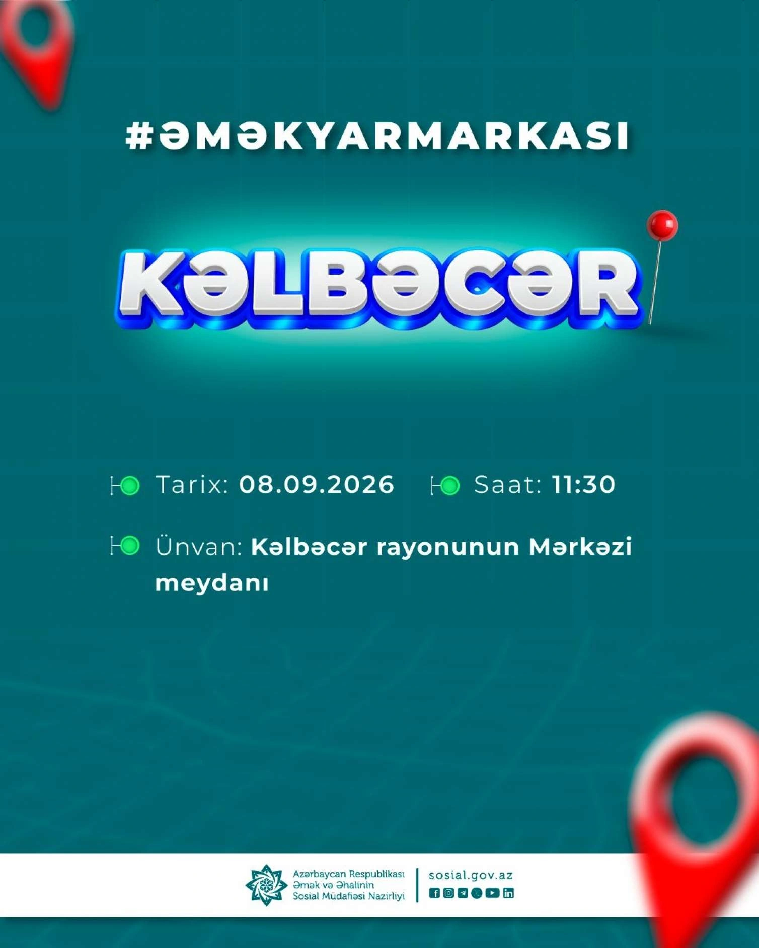 Kəlbəcərdə ilk dəfə əmək yarmarkası olacaq, 90-dan çox vakansiya təqdim ediləcək