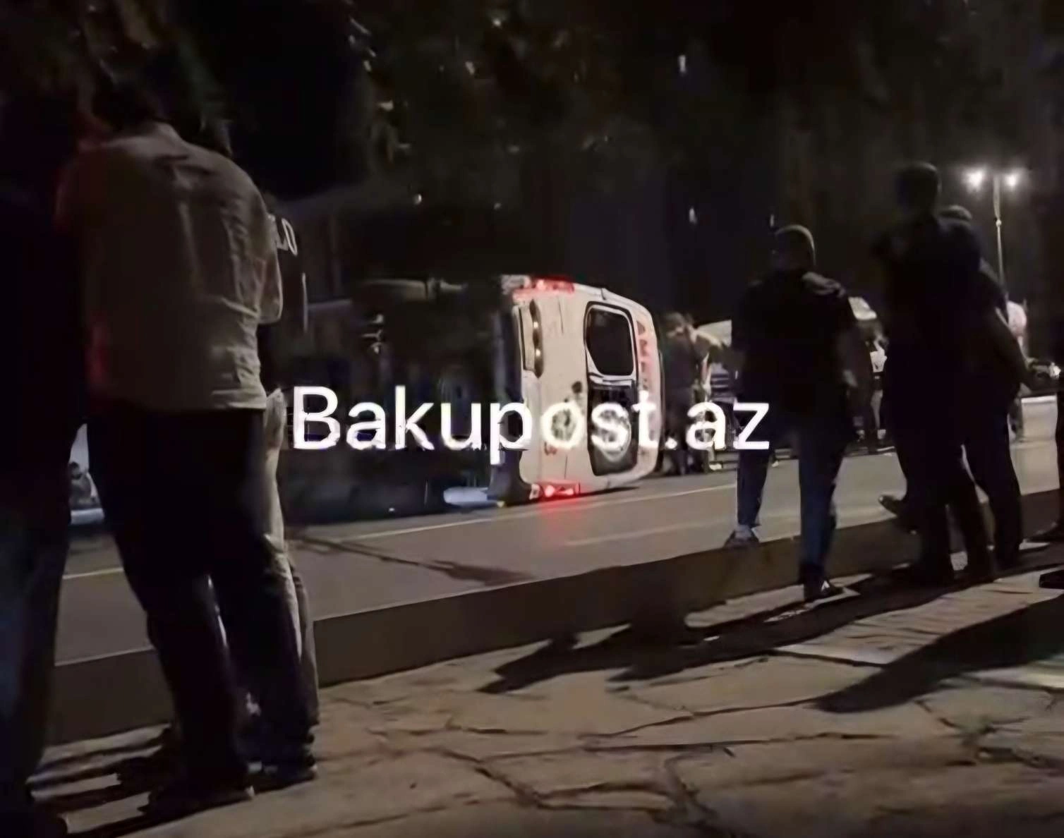 Naxçıvanda dəhşətli qəza: Təcili yardım maşını aşdı - VİDEO