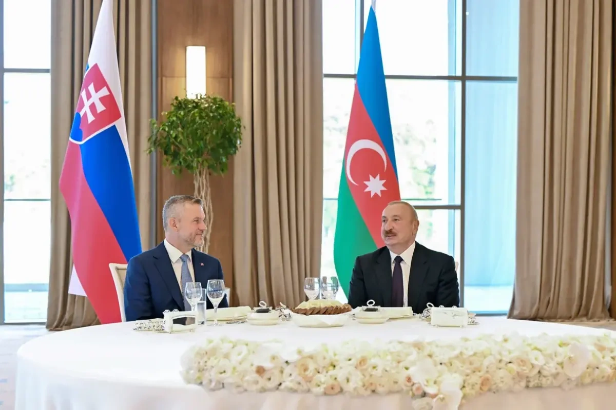 İlham Əliyevin adından Xankəndidə Slovakiya Prezidentinin şərəfinə rəsmi nahar verildi