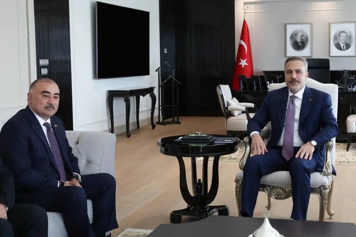 Hakan Fidan Azərbaycanın Türkiyədəki səfiri ilə görüşdü