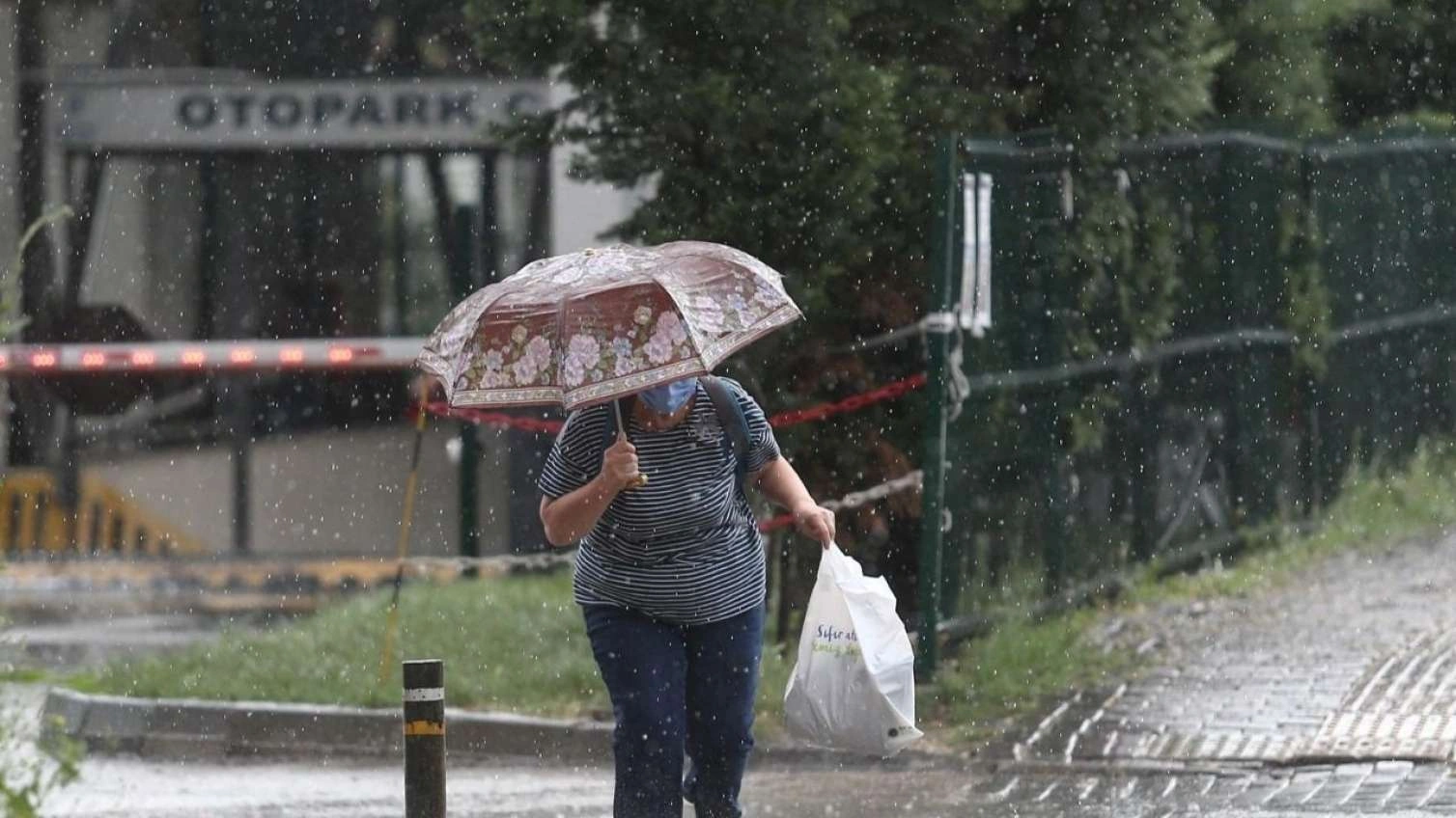 Şimşək çaxır, yağış yağır