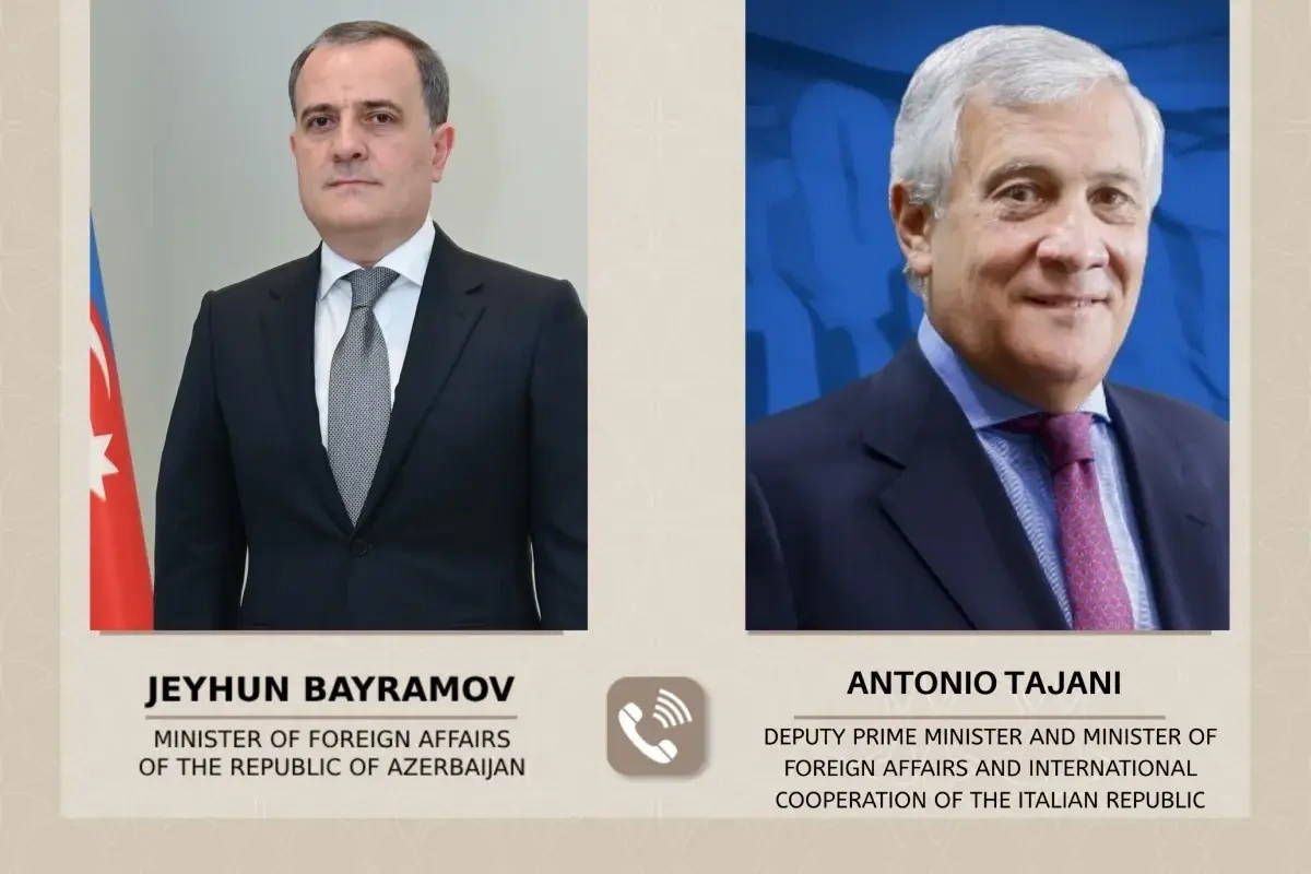 Ceyhun Bayramov italiyalı həmkarı ilə telefonla danışdı