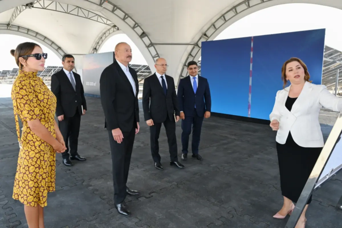 Prezident Naxçıvanda "Şəms 1" və "Qərbi Üfüq" GES-də görülən işlərlə tanış oldu
