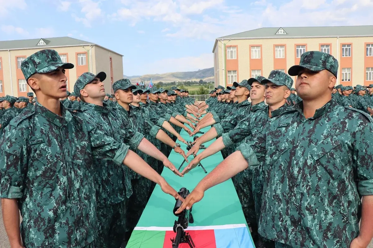 Gənc əsgərlərin andiçmə mərasimi keçirildi