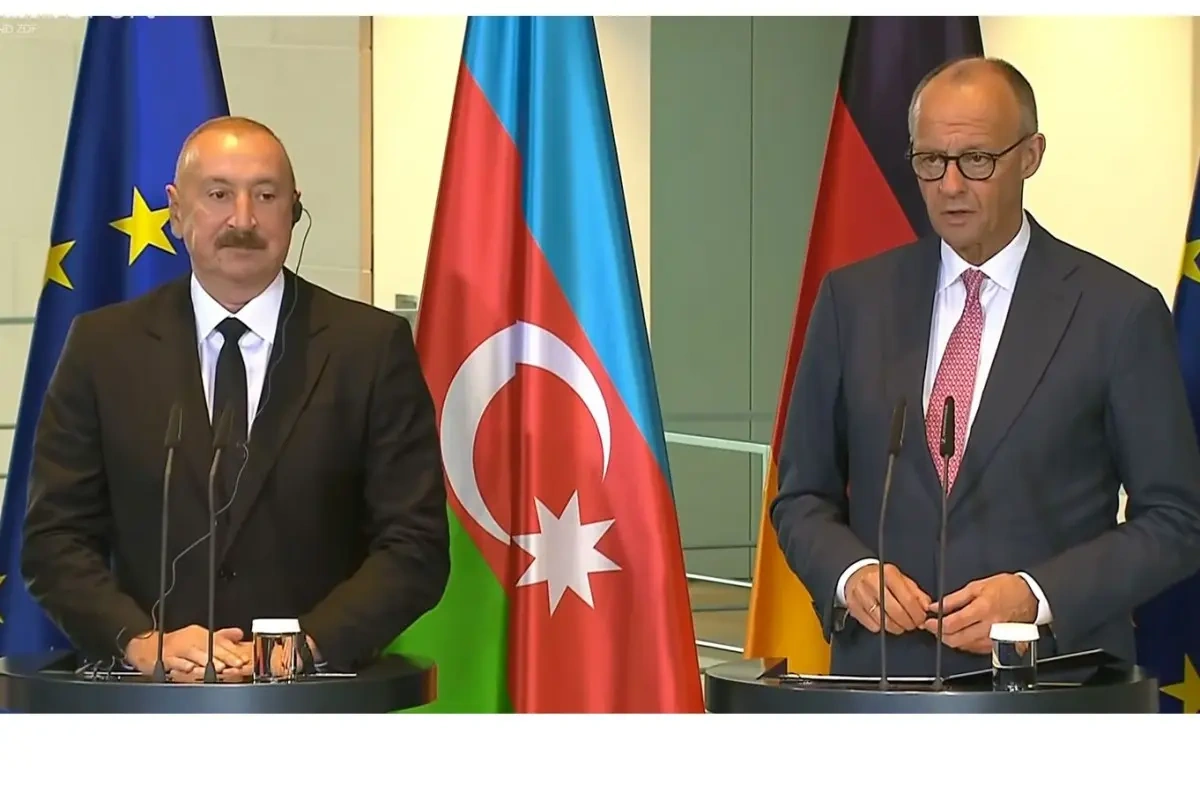 İlham Əliyevlə Merts mətbuat konfransı keçirdi