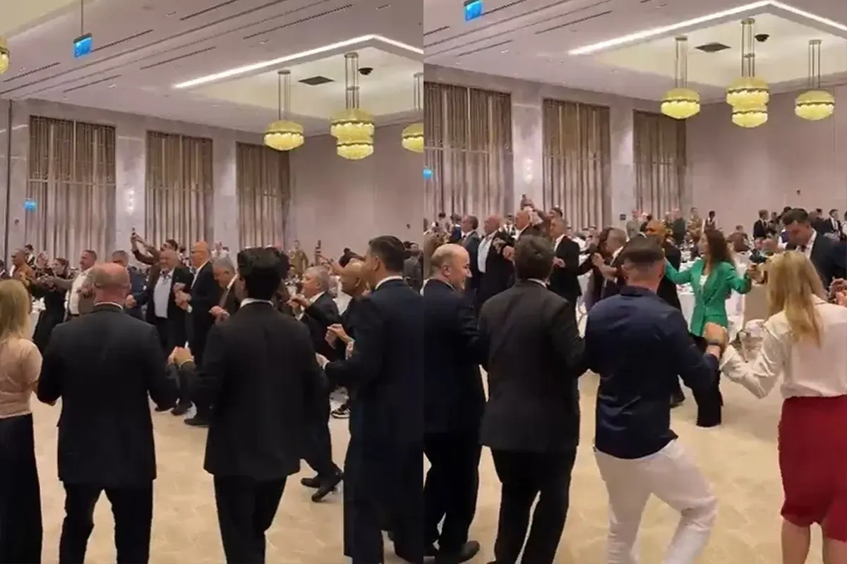 Xarici diplomatlar Şuşada yallı getdilər - VİDEO