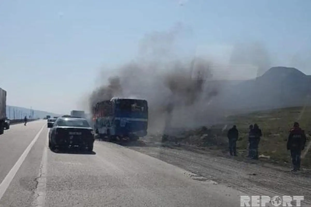 Xaçmazdan Bakıya gələn avtobusda yanğın baş verdi