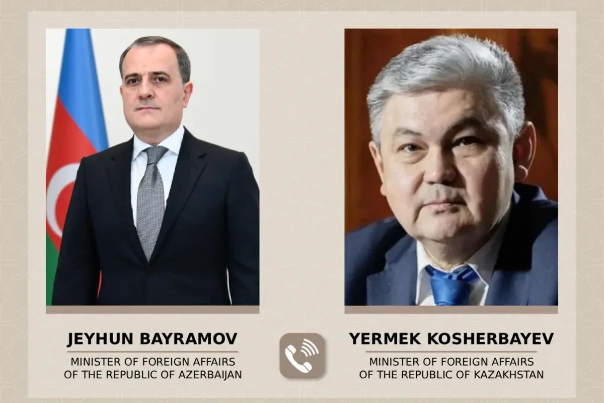 Ceyhun Bayramov qazaxıstanlı həmkarı ilə telefonla danışdı