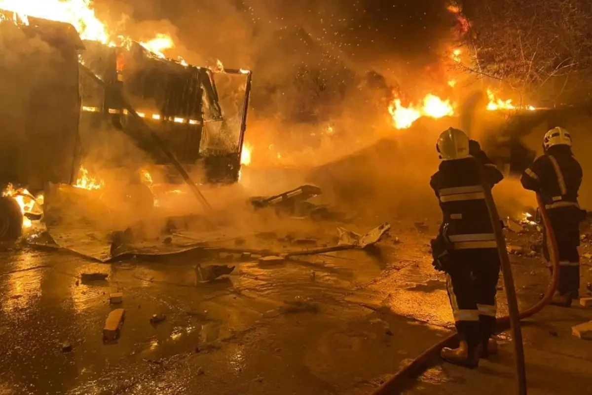 Ukraynanın Lvov vilayətində güclü partlayış oldu