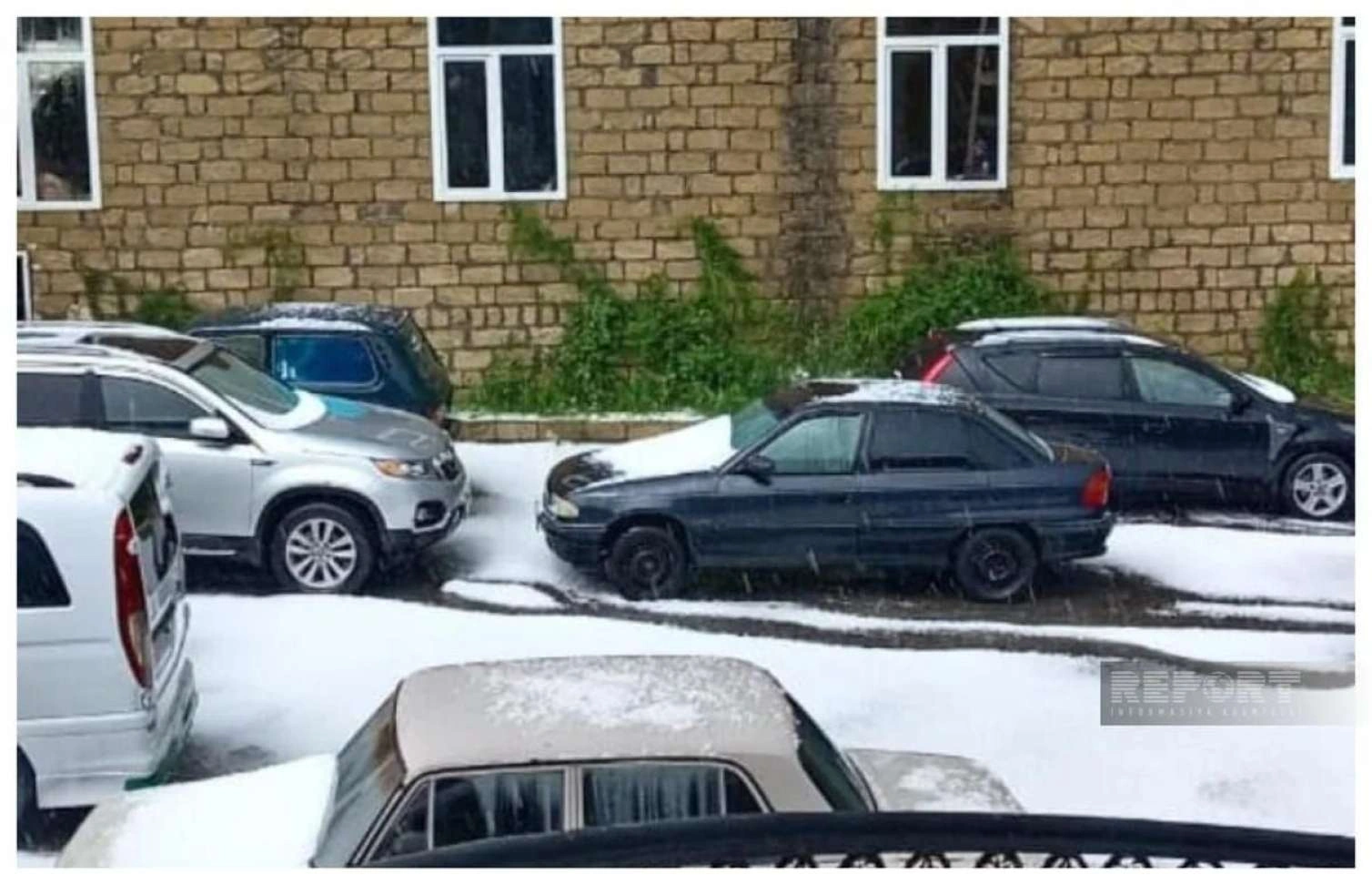 Gədəbəyə dolu düşdü