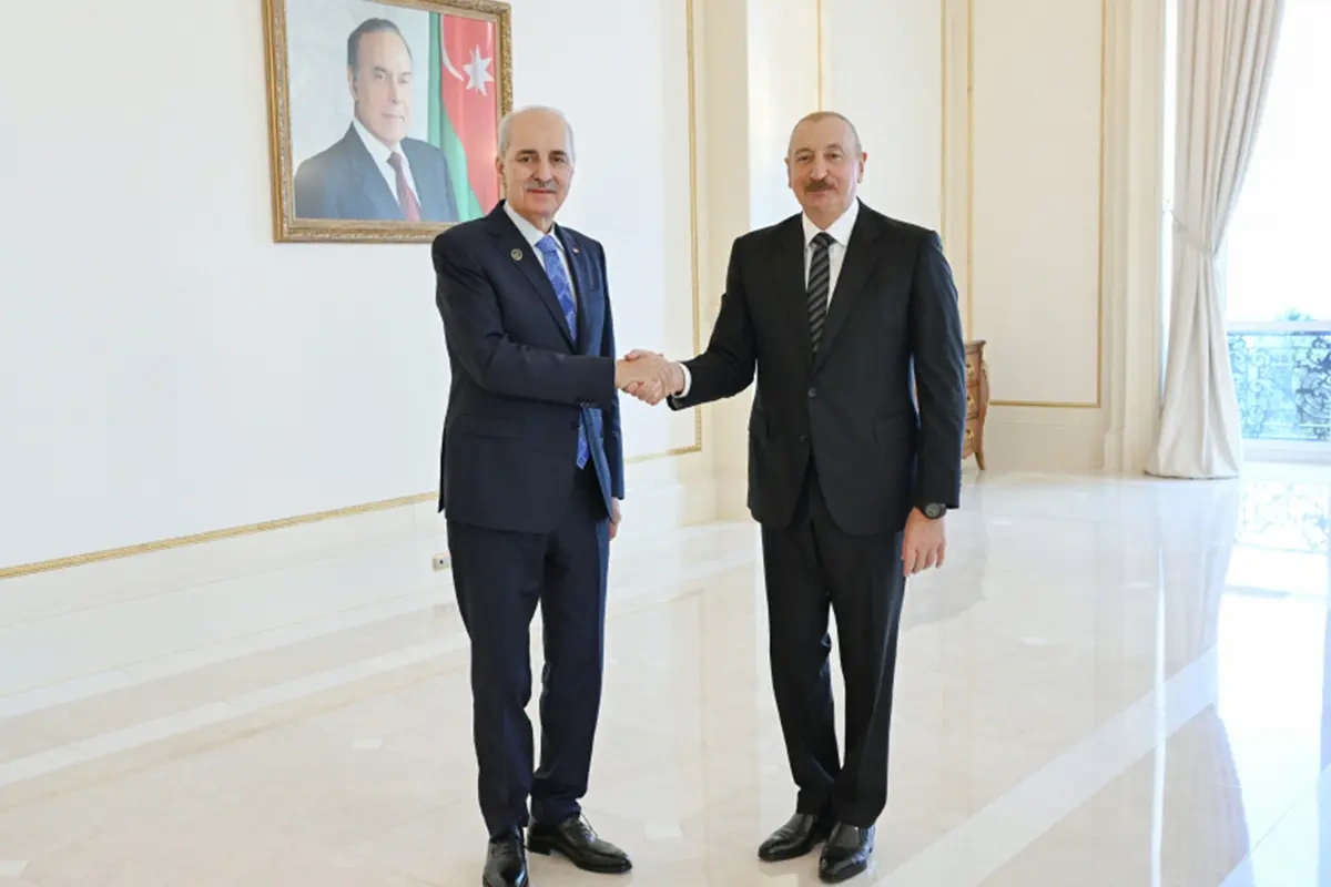 Prezident Numan Kurtulmuşu qəbul etdi - Fotolar