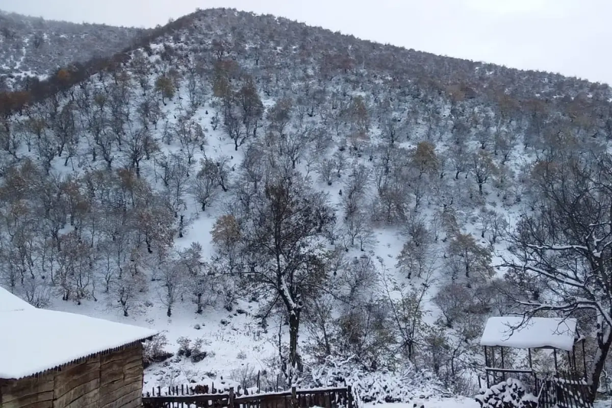 Yüksək dağlıq ərazilərə qar yağır - FAKTİKİ HAVA