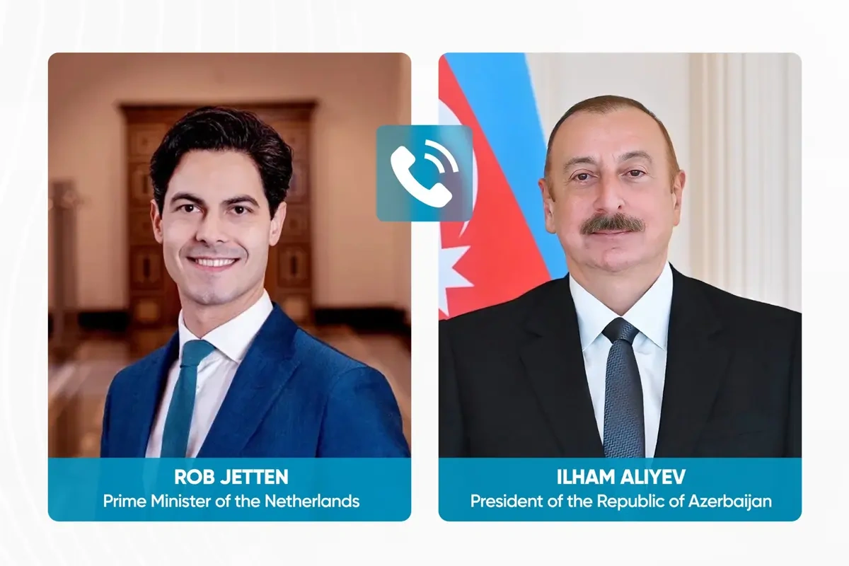 Prezident Niderlandın Baş naziri ilə telefon danışığı apardı