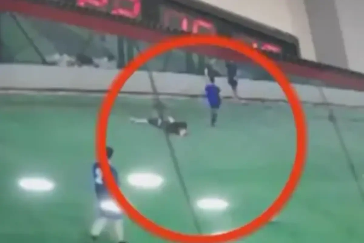 Stadionda 27 yaşlı oğlanın ölməsinin ANBAAN GÖRÜNTÜLƏRİ