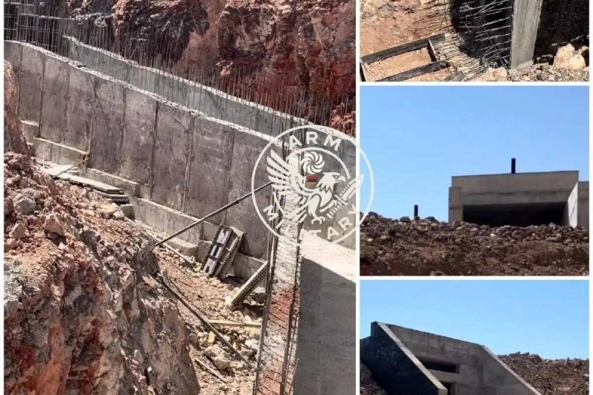 Ermənistan Azərbaycanla sərhəddə beton istehkamlar qurur