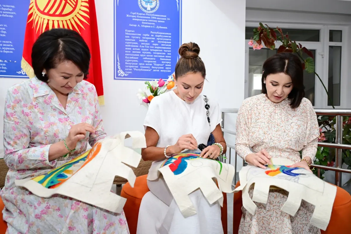 Mehriban Əliyeva Qırğızıstanda sağlamlıq və reabilitasiya mərkəzində - Fotolar