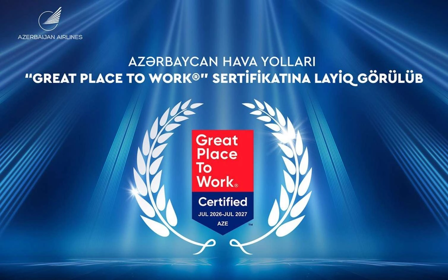 AZAL ilk dəfə beynəlxalq nüfuzlu “Great Place to Work” sertifikatı ilə təltif olunub