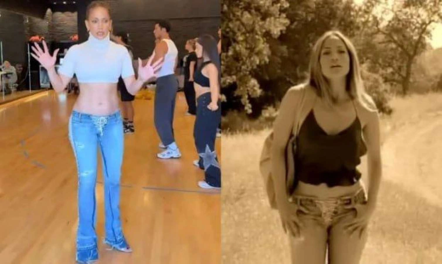 Cennifer Lopes 25 il sonra 2001-ci ildəki klip geyimində