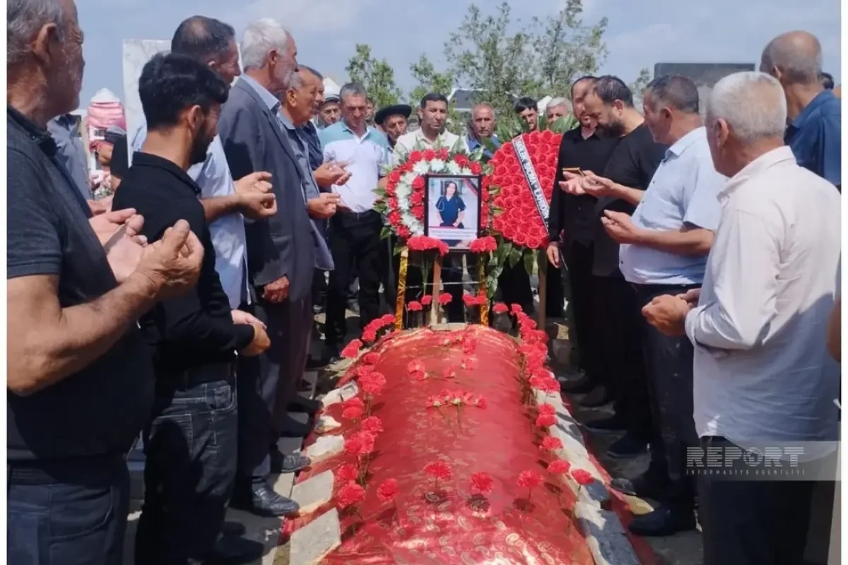 Xarkovda ölən azərbaycanlı tələbə dəfn edildi - FOTO