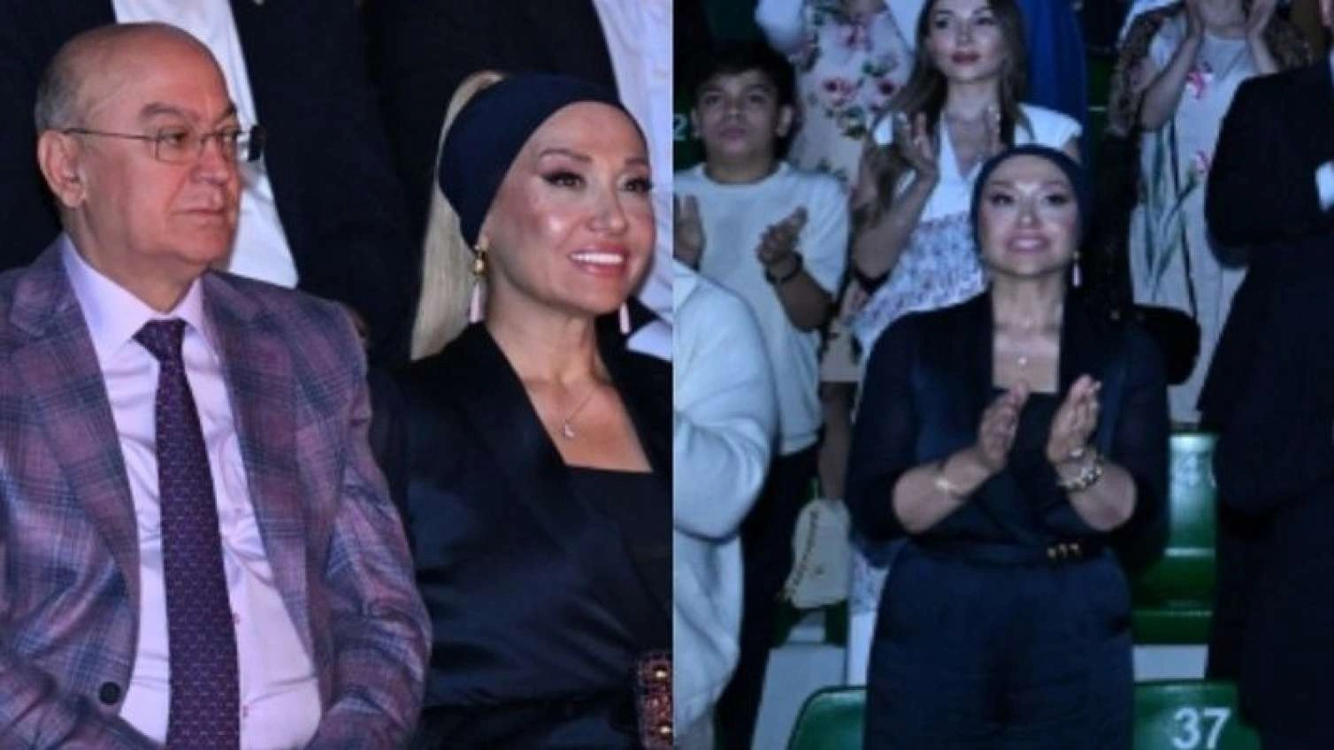 Kəmaləddin Heydərov xanımı ilə festivalda...
