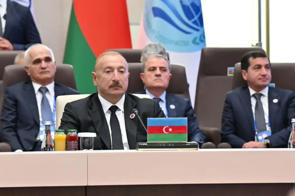Prezidentin sosial media hesablarında "ŞƏT plyus" görüşündəki çıxışına dair paylaşım edildi