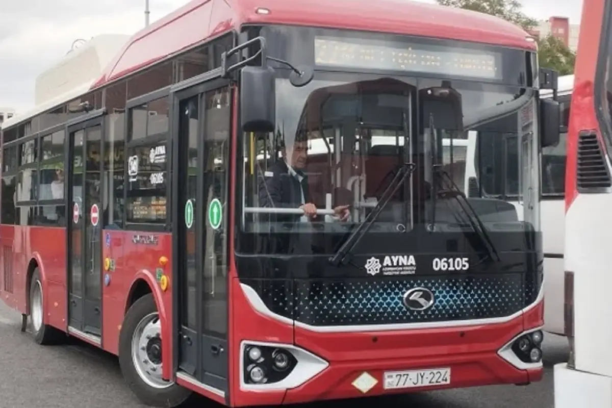 Bu xətdə avtobuslar yenilənir
