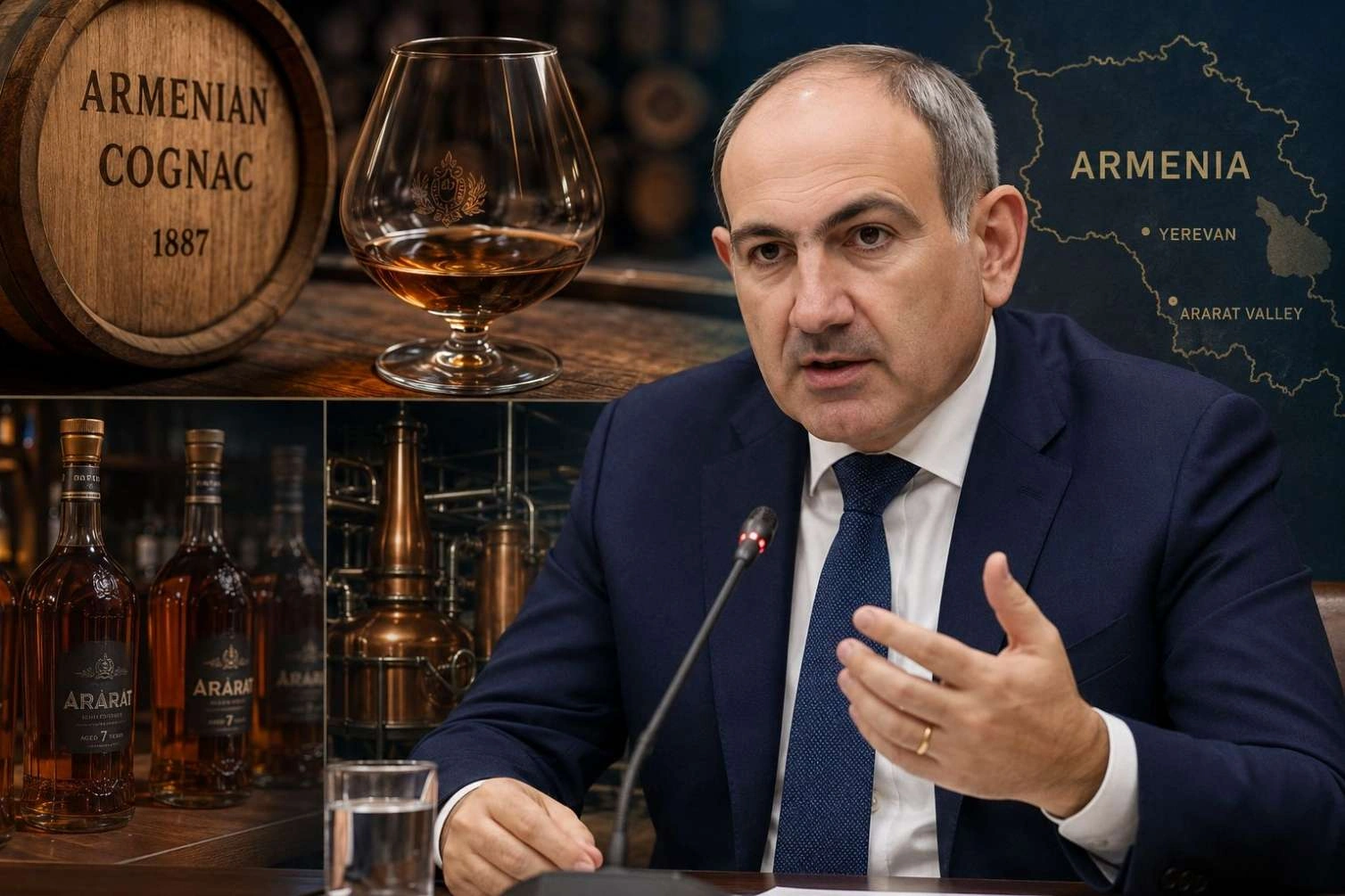 Paşinyan erməni konyakından imtina etdi -
