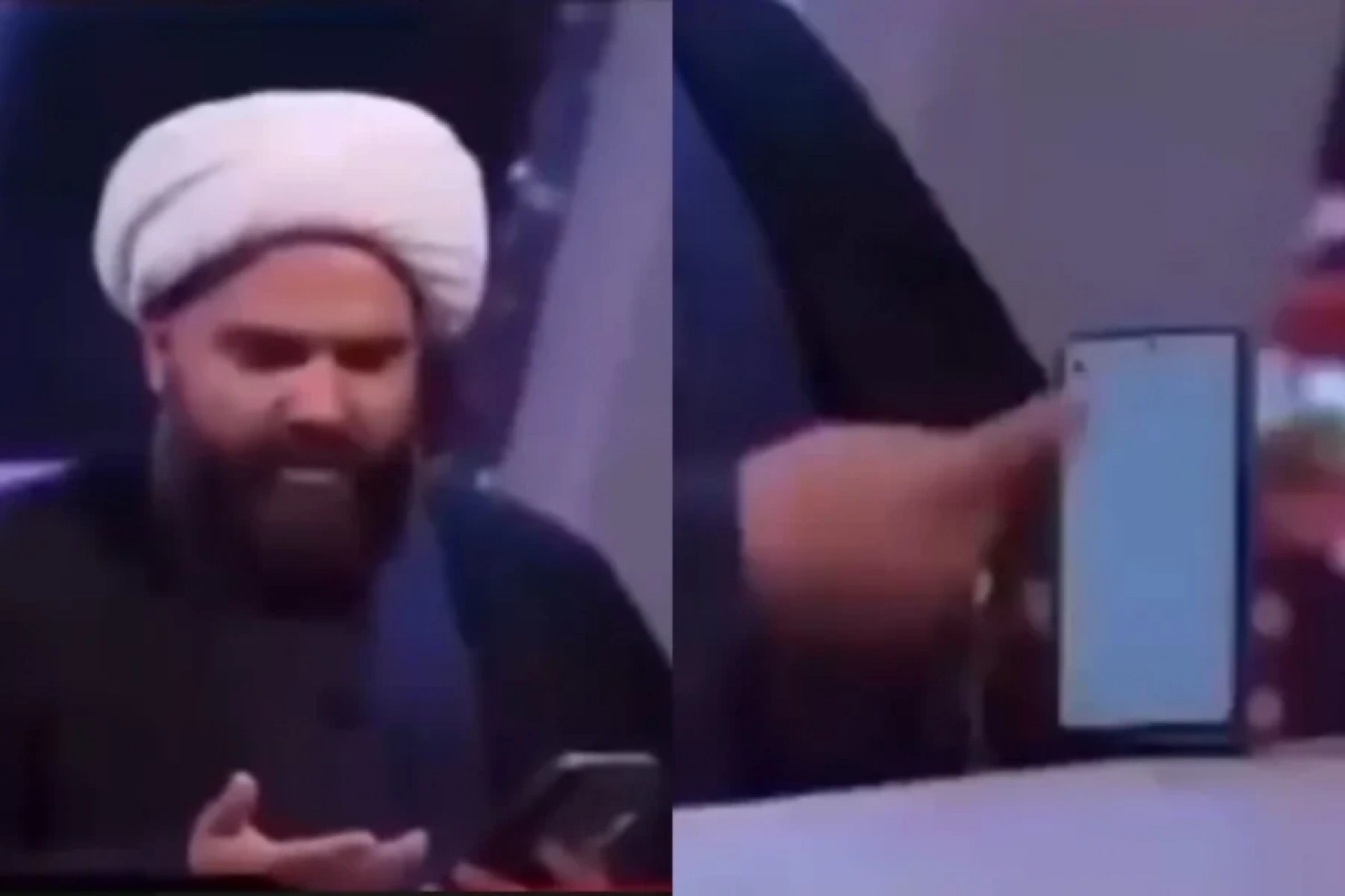 İranda efirdə mesaj oxuyan molla belə biabır oldu
