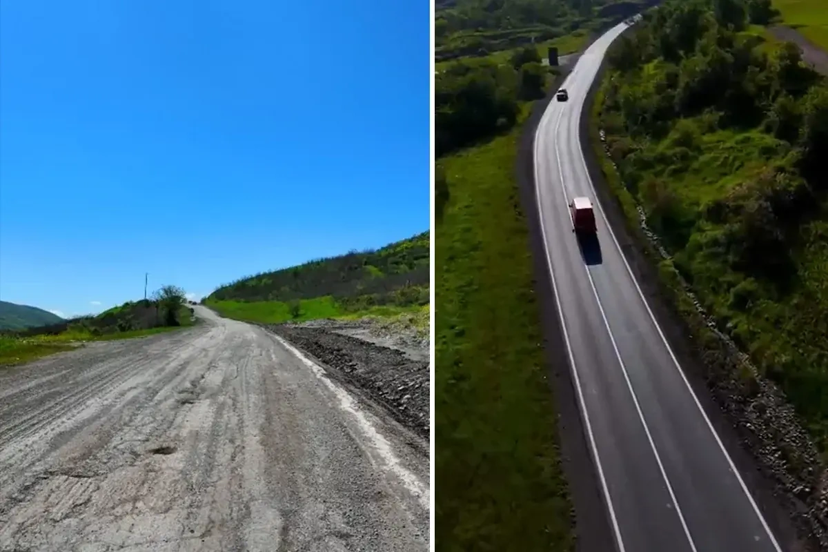 5 kilometrlik yol yenidən quruldu, hərəkət rahatlaşdı