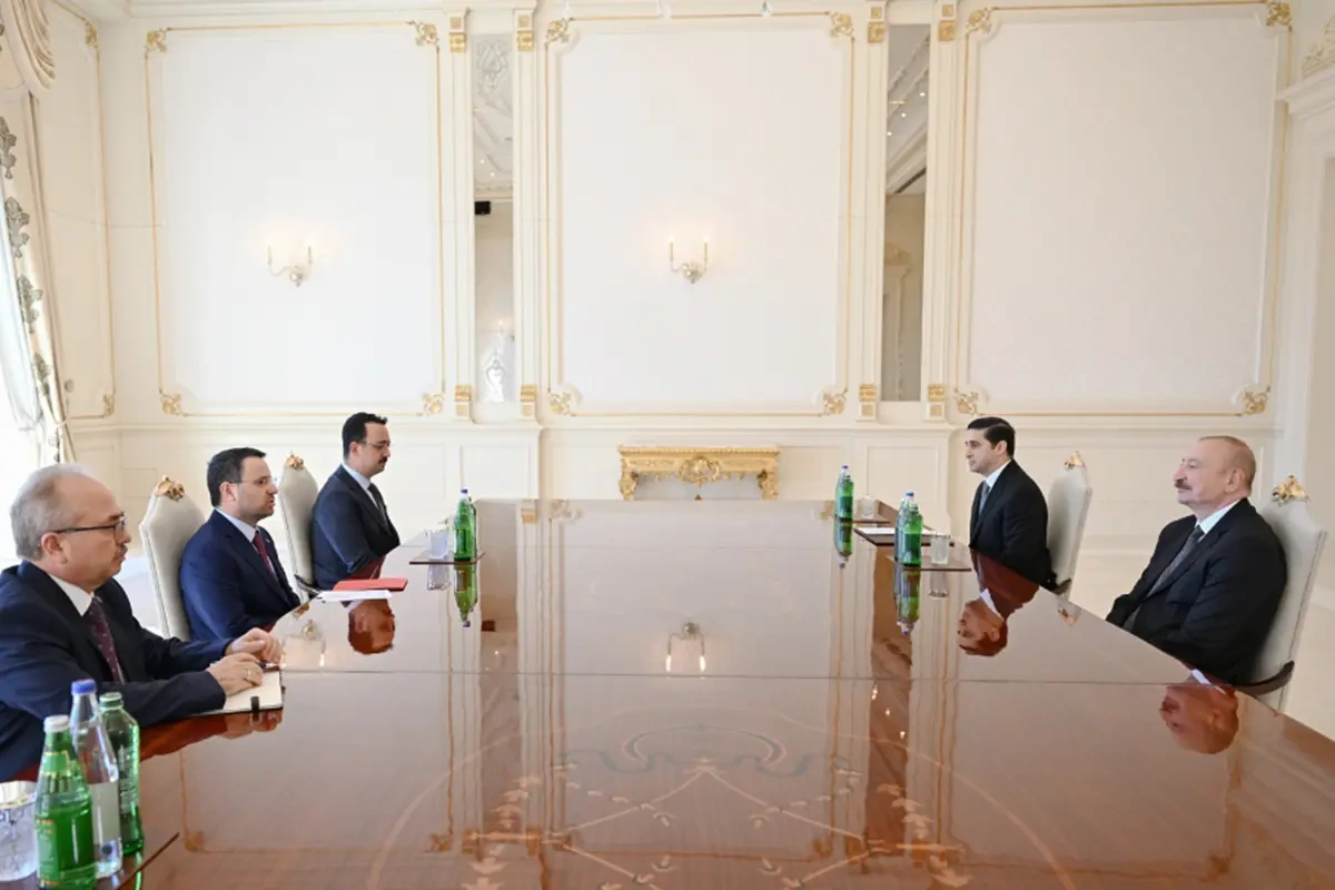 Prezident Türkiyənin ədliyyə nazirini qəbul etdi - Fotolar